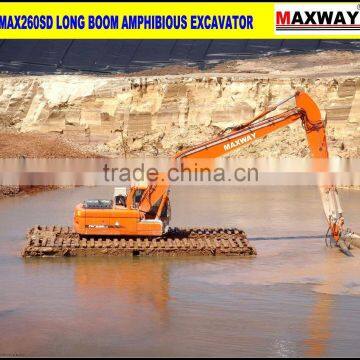 MAXWAY 16 meter Long Reach Boom Swamp Excavator, CE , EPA , Model: MAX215SD-LA