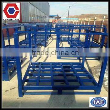 Direct manufacture of durable stackable post pallet saving space for warehouse