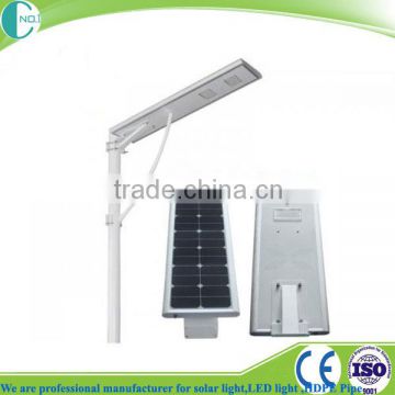 Integrated all in one solar street light with high quality monocrystalline solar panel