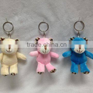 Hot selling plush animal keyring toy, custom plush keyring toy