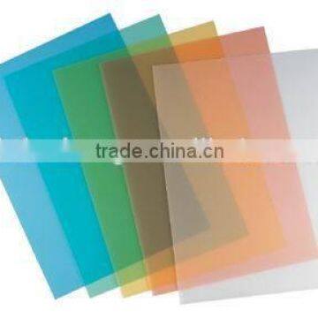 PVC film for binding cover and binding comb