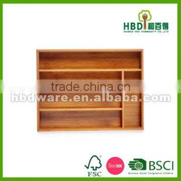 Bamboo Kitchen Cutlery Tray,bamboo Organizer,wood Cutlery Tray Wholesale photo-4