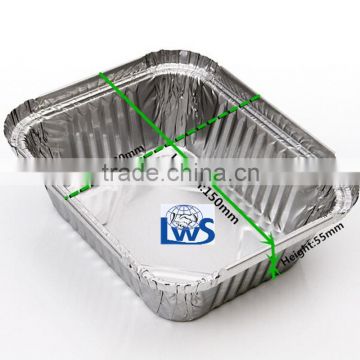 Disposable Aluminum Foil Food Container For Bakery, Take Away lunch box