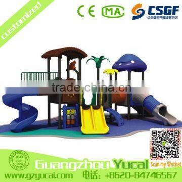 used school outdoor playground equipment kids plastic slides for sale