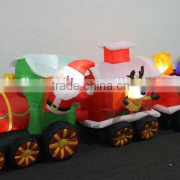 Hot sale outdoor inflatable lightde christmas train 2016