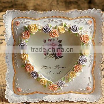 2014 Ornate shabby chic heart shaped photo frame