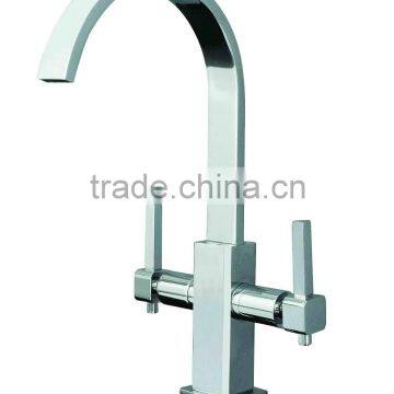 chrome plating dual handle basin tap 08/A8561