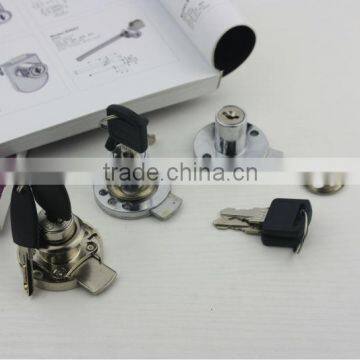 2015 Best Selling Wholesale Small MOQ Zinc Alloy Nickel/Gold/Black Plated Drawer Lock