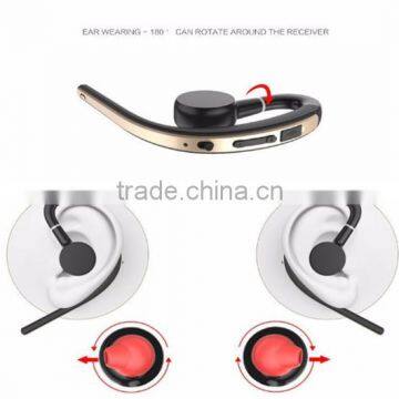 Bluetooth 4.1 headphones with microphone single wireless bluetooth headset handsfree voice control ear buds noise cancelling