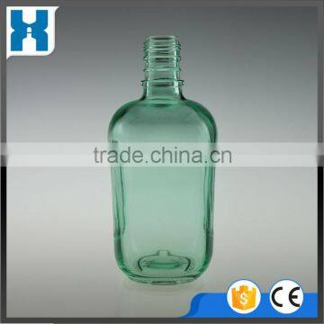 750ML LIGHT GREEN ROUND GLASS BOTTLE FOR LIQUOR