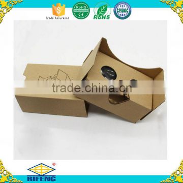 2016 New Custom Printed 3d Virtual Reality Google Cardboard Vr Glass for Android /IOS