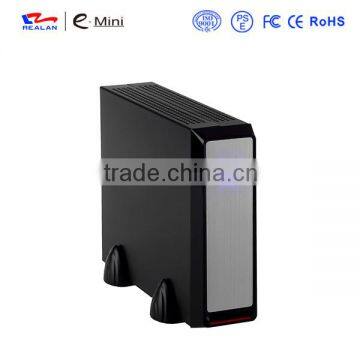 REALAN New Thin Mini ITX Custom Gaming HTPC Computer Case E-2019 With Power Supply (SGCC 0.8mm, 2.5'HDD) OEM