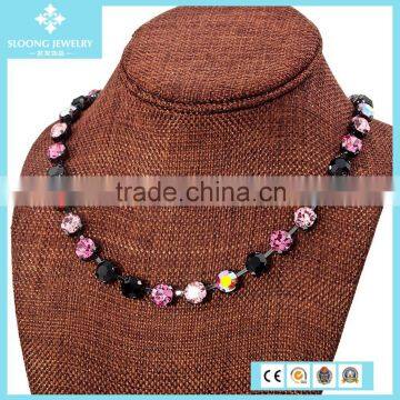 Amethyst Design Chain Silver Necklace