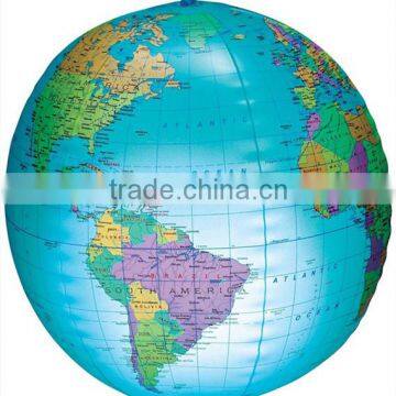 Top selling wholesale custom inflatable world map beach ball