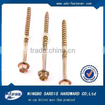 hexagonal flang head self-tapping screw with secanting