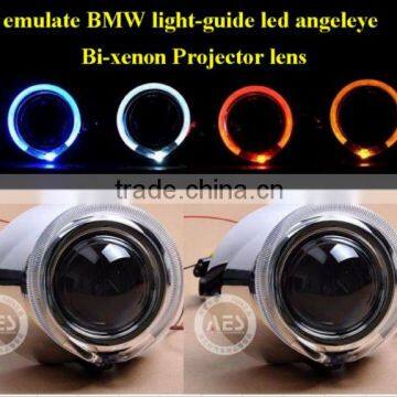 newest product AES 3rd generation VIP HID Bi-xenon projector lens (H4/H7 bulb +adjustable led angel eye)