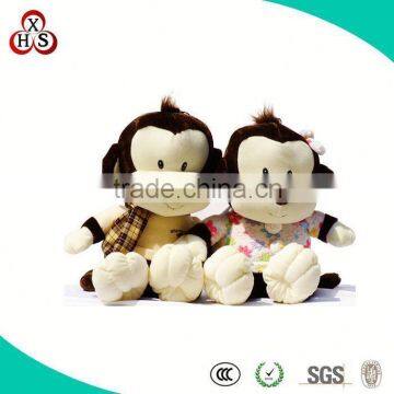 2015 Gift Customed Soft Factory Wholesale hand puppet monkey