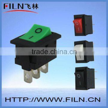 KCD1-102 green auto rocker switch 3 pin