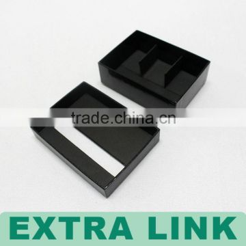 China Manufacturers Printing Custom Logo Black MDF Usb Flash Drive Gift Box, High Quality Electronic Packaging Box