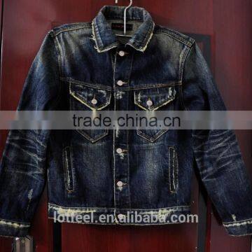 fashion wholesale High quality Vintage wash denim jacket (LOTV011)