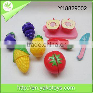 Newest design funny kids plastic cutting fruit toys