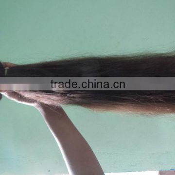 Hot sale 100% Remy Deep Brown virgin human hair Factory price cheap virgin 24 inch Indian straight hair weave