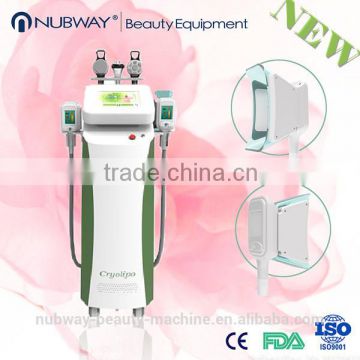 220 / 110V Cryolipolysis Slimming Machine With 5 Heads(RF+Ultrasonic+Vacuum) Double Chin Removal