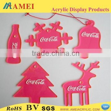 Custom shape acrylic christmas decoraion wholesale