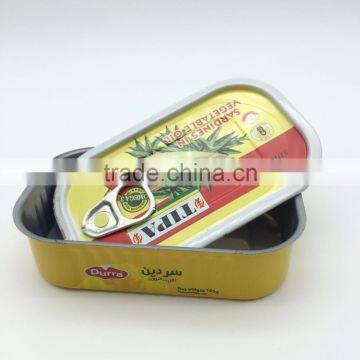 2 piece 311 aluminum can for sardine with Easy open van