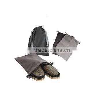 grey nonwoven drawstring shoe bag