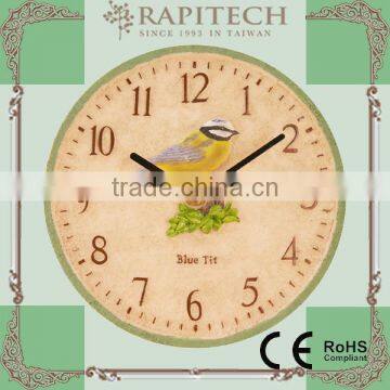 8 Inch Decorative Polyresin Garden Clock