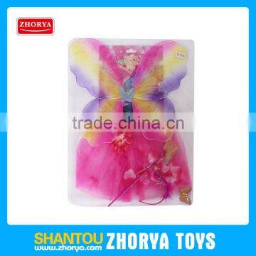 Zhorya fairy wings toy for girl playing magic girl clothes with wings and wonder toy children stage costume set