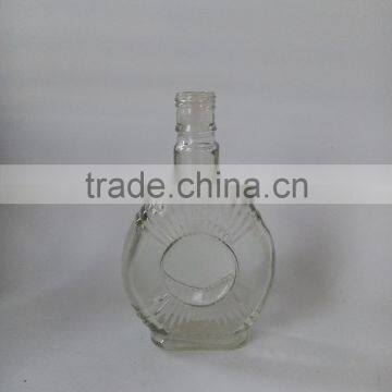 160ml white galss liquor empty bottle