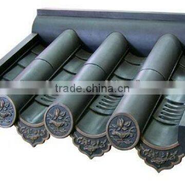 traditional glazed roofing tile Chinese ceramic classical style