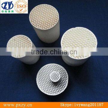 Ceramic honeycomb catalyst carrier ,for automobile and motorcycle waste gas purification