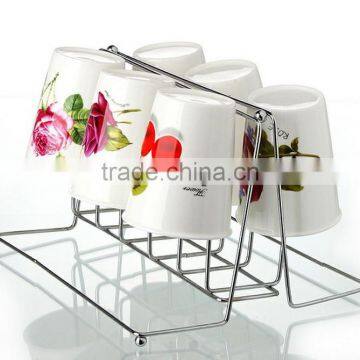 Delicate Tea Set Display Wire Rack