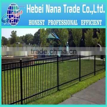 flat top snd spear top metal fence / wrought iron fence with different designs