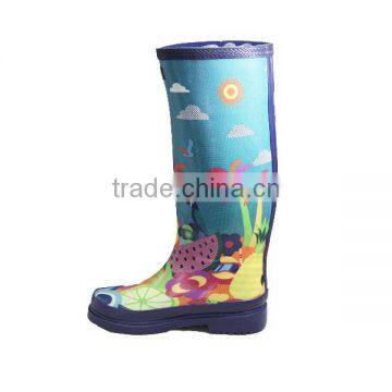 Girls Cartoon Patterned printed Rubber Rain Boots