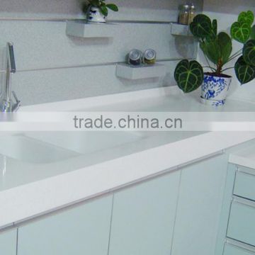 Classic White Kitchen Cabinet With Quartz Countertop on Sale photo-6