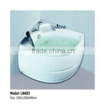 2016 Hot Sale Portable Small Mini Freestanding Plastic Semicircle Corner Bathtub