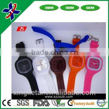 Silicone Jelly Watch, Water Resistance, Quartz Movement, Customized Logos/Colors are Accepted