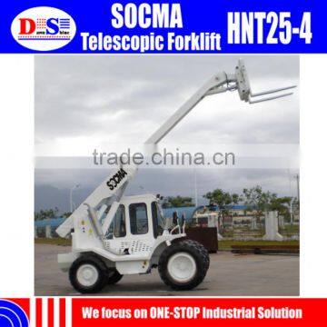 SOCMA HNT25-4 Small Telehandler 4 Wheel Drive China New Telescopic Forklift for Sale photo-4