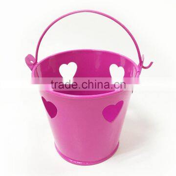Small Size Tinplate Pail Mini Metal Bucket for Candy Gift Packaging photo-6