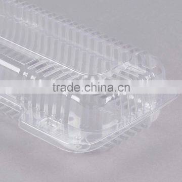 Duralock Clear Hinged Plastic Small Oblong Container, Clamshell Clear Take Out Food Box For Hotdog photo-4
