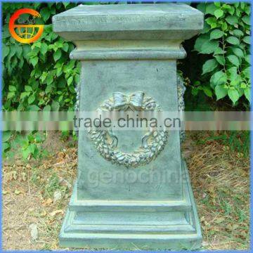 Fiberstone flower pot stand column design home decoration