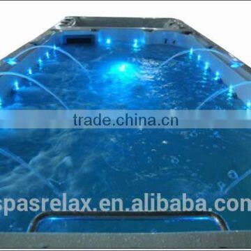 Big Plastic Swimming Pools Water Jet With 17" TV Powerful Air Jets for Adult photo-3