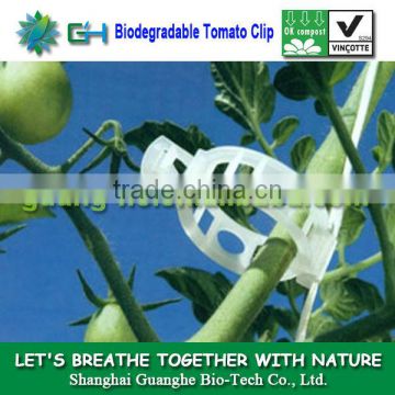 Compostable eco-friendly PLA/polylactide greenhouse tomato plastic clips