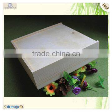 Sliding Large Space Square Hinged Wooden Flower Box photo-6