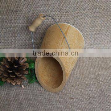 Natural Small Kids Toy Woden Buckets With Handle photo-4