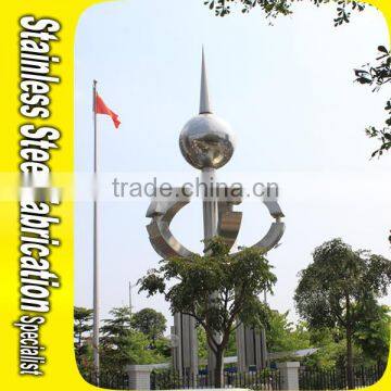Sculpture Abstract Large Metal Garden Sculpture Stainless Steel Sculpture photo-4